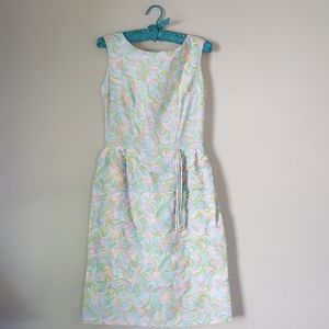 Vintage 1950's Pastel Cocktail Summer Dress